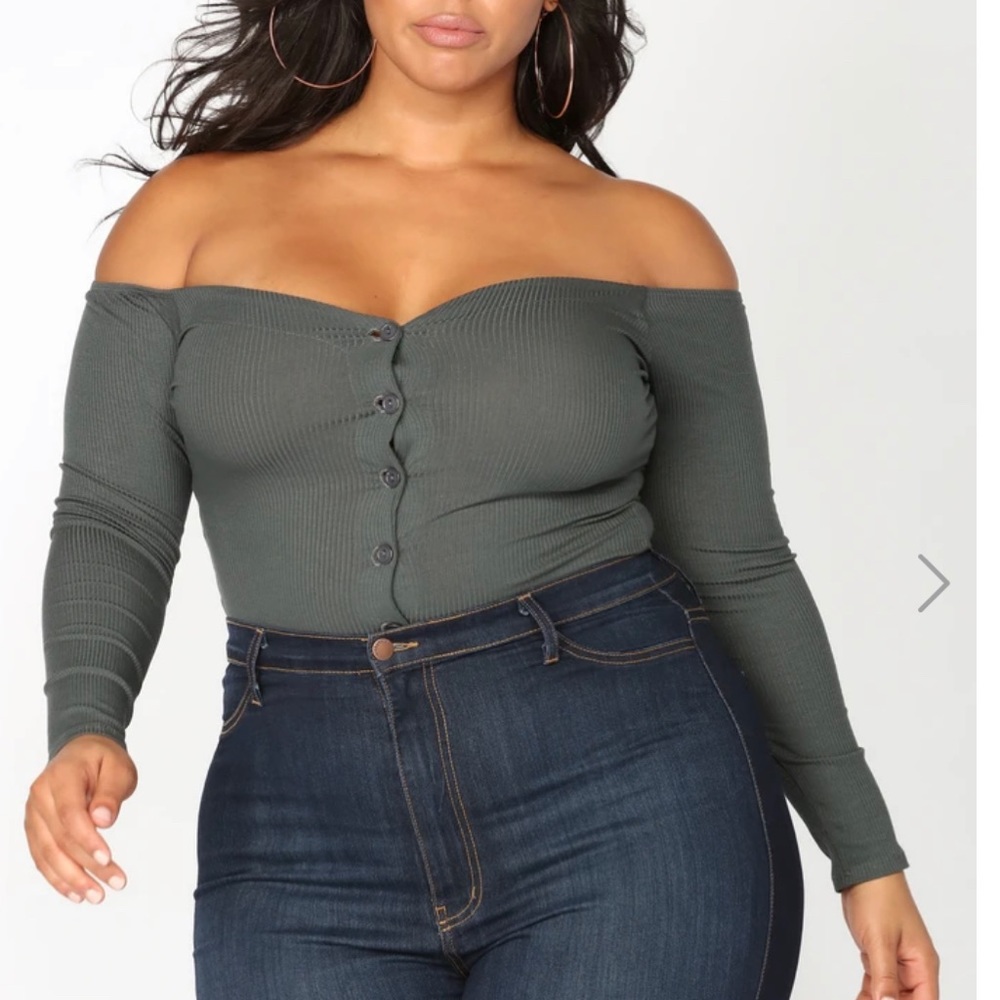 Fool in Love off the Shoulder Bodysuit